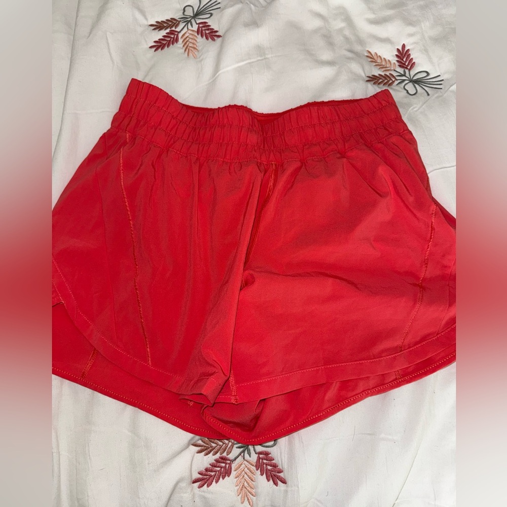 Lululemon Athletica Vibrant Pink Athletic Shorts